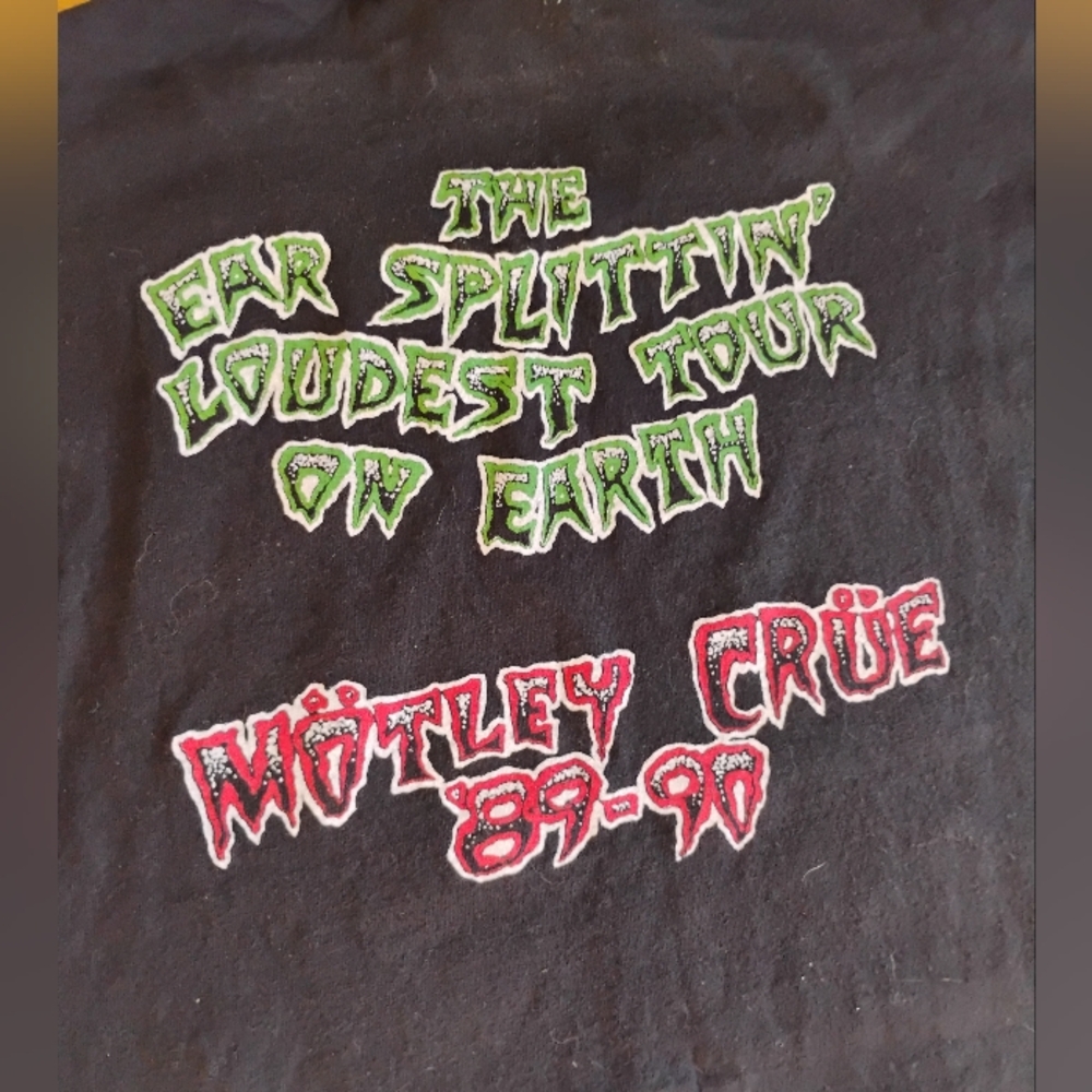 MOTLEY CRUE DR FEELGOOD TOUR 89-90 PUSHEAD ROCK METAL T SHIRT 2XL WINTERLAND TAG - Picture 9 of 13